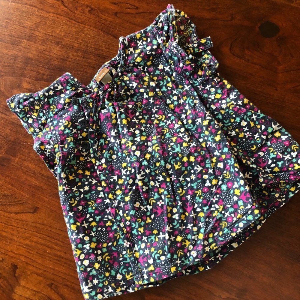 Tea Short Ruffle Sleeve Shirt- Size 9-12 months